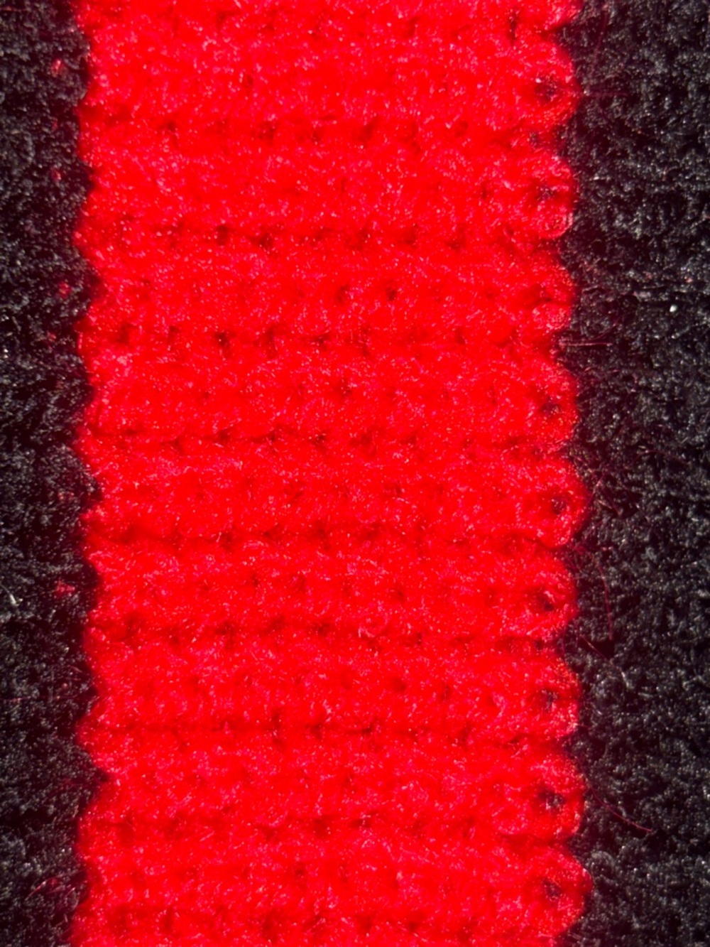 Gray Crewneck Sweater with Red & Black Stripe Detail - Picture 8 of 10